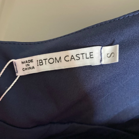 IBTOM CASTLE, Women's wide leg sexy high waist, halter top Romper with pockets - Picture 11 of 15